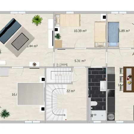 Moderne 3br Netflix,kaffee,wifi,parken 아파트 *